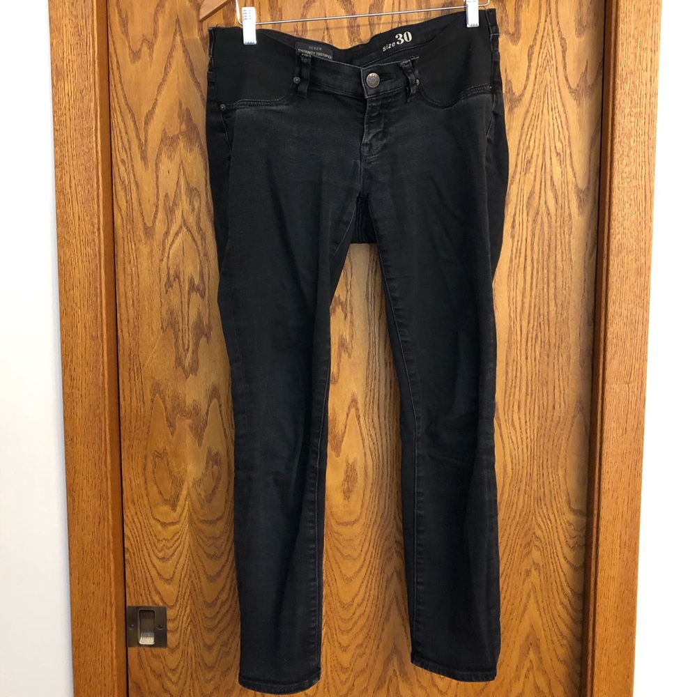 JCrew Maternity Toothpick Black Jean